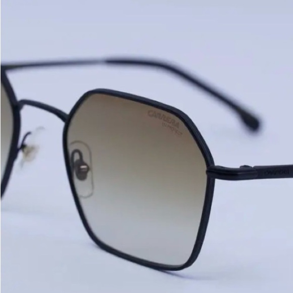 Black Carrera Hexagonal Frame Sunglasses - Picture 2 of 7